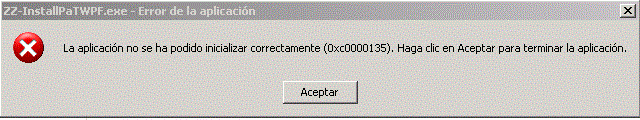 .Net Framework error